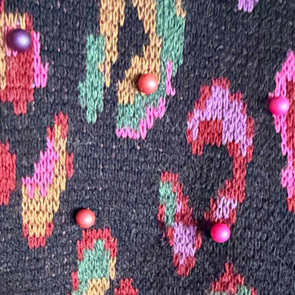 FARM Rio Multicolor Patterned Crew Neck Sweater - Picture 2 of 2